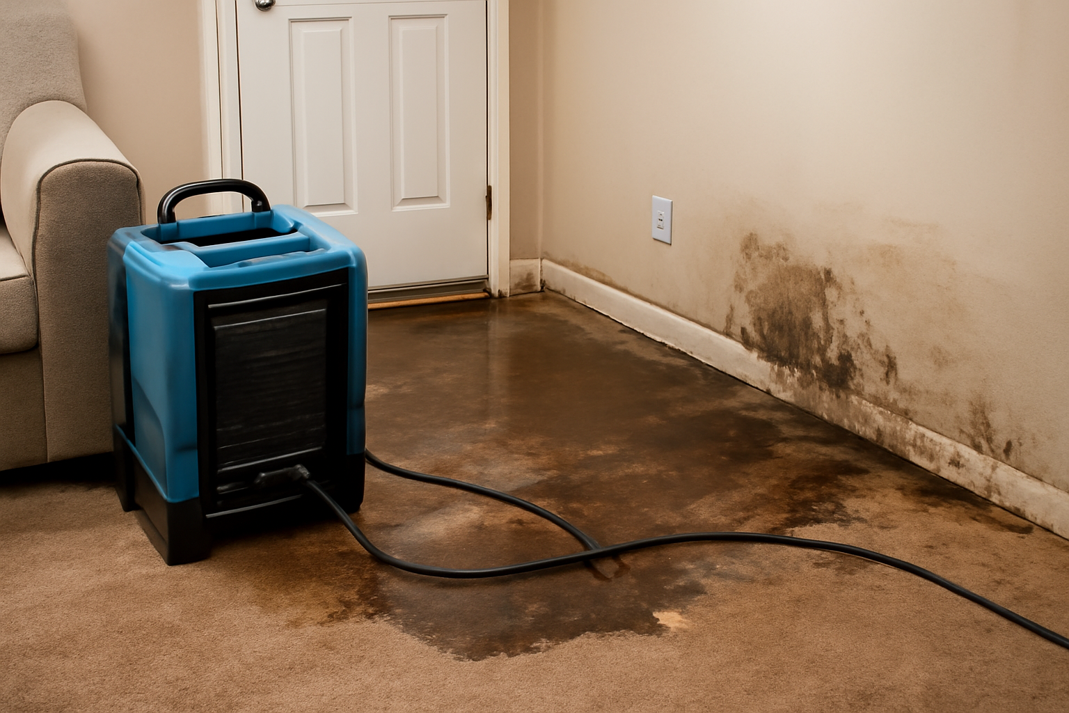 Basement Water Extraction in LaPlace, LA