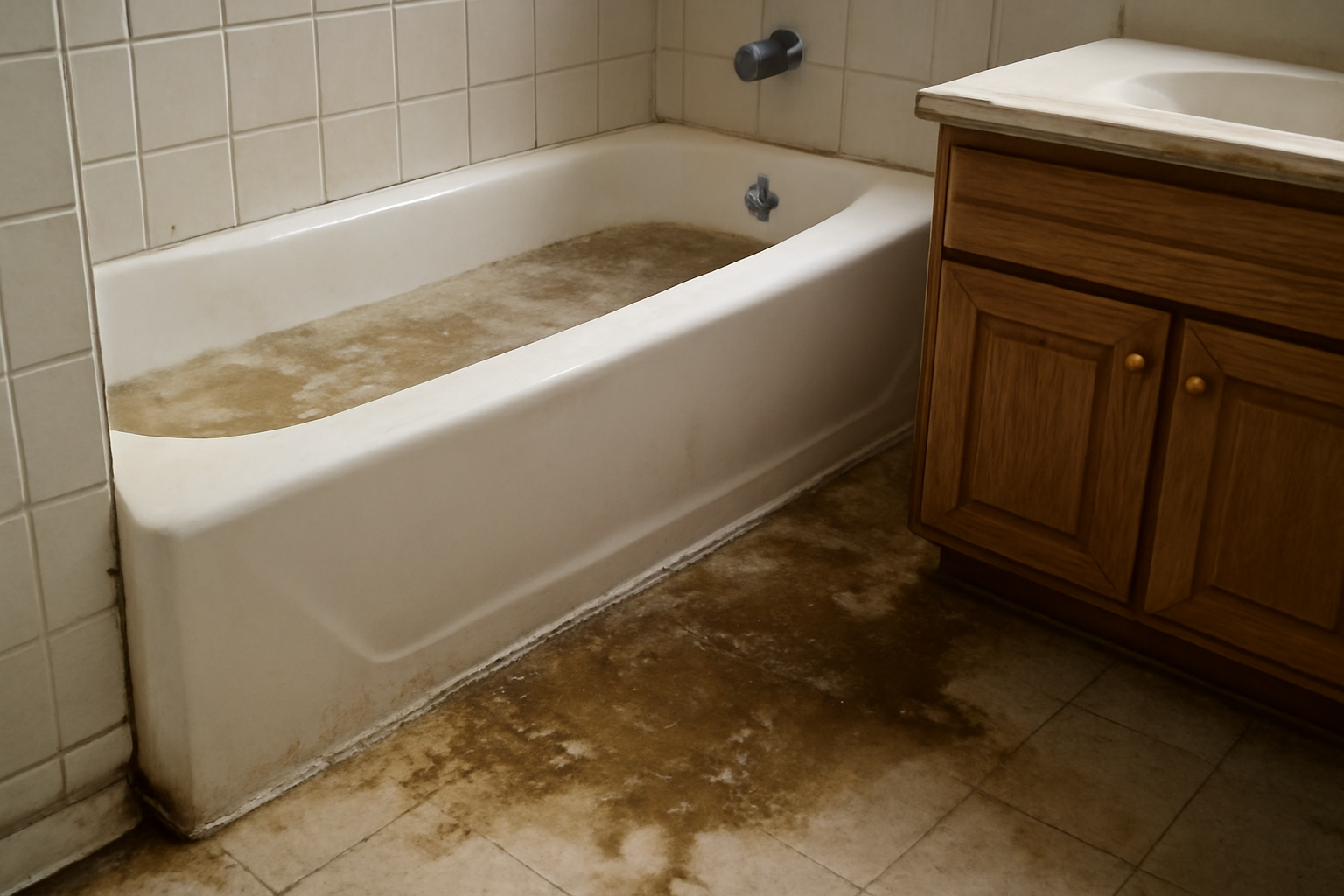 Bathtub Overflow Water Removal in Montegut, LA