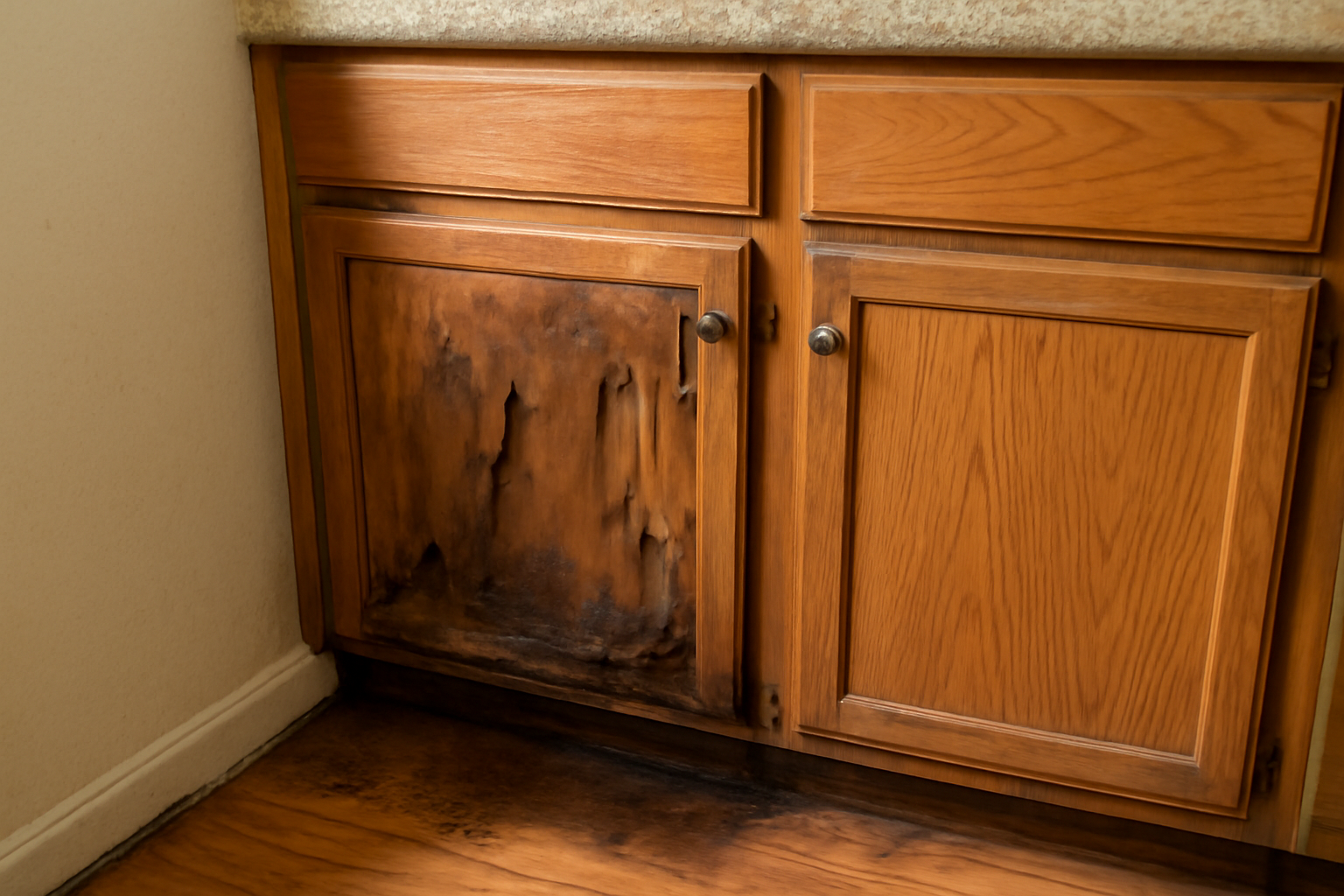 Cabinet Water Damage Repair in French Settlement, LA