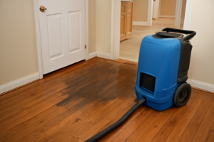 Hardwood Floor Water Extraction