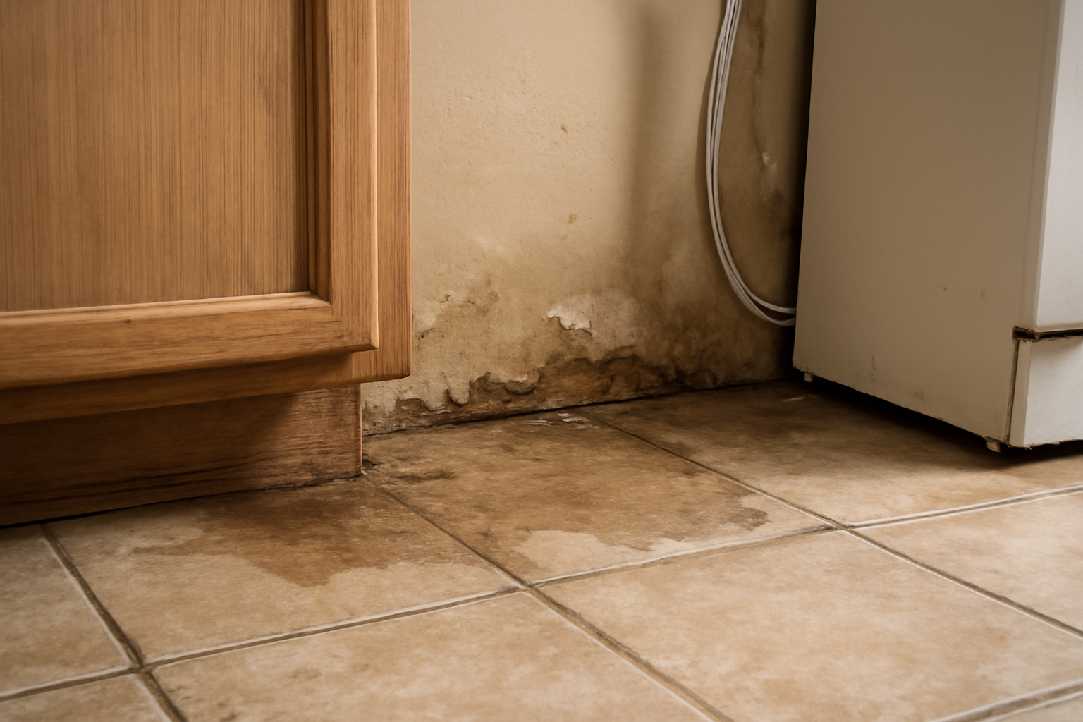 Ice Maker Line Leak Water Removal in French Settlement, LA