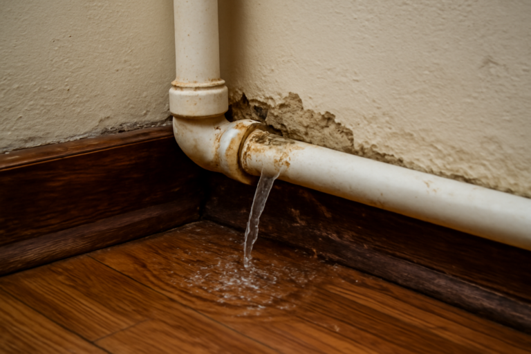 Leaking Pipe Water Removal
