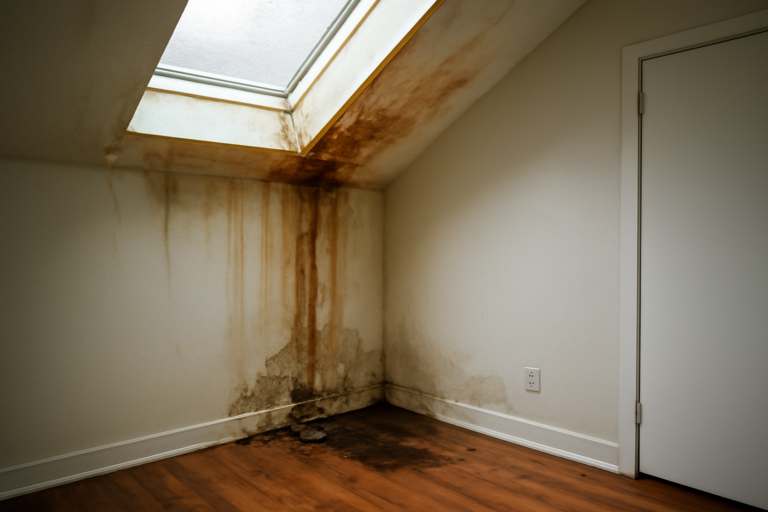 Skylight Leak Water Removal