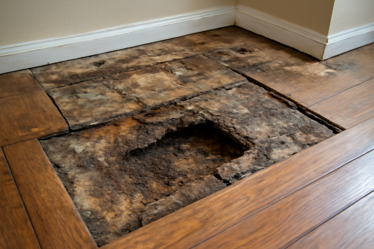 Subfloor Water Damage Repair