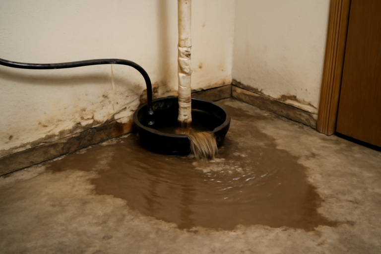 Sump Pump Overflow Water Removal