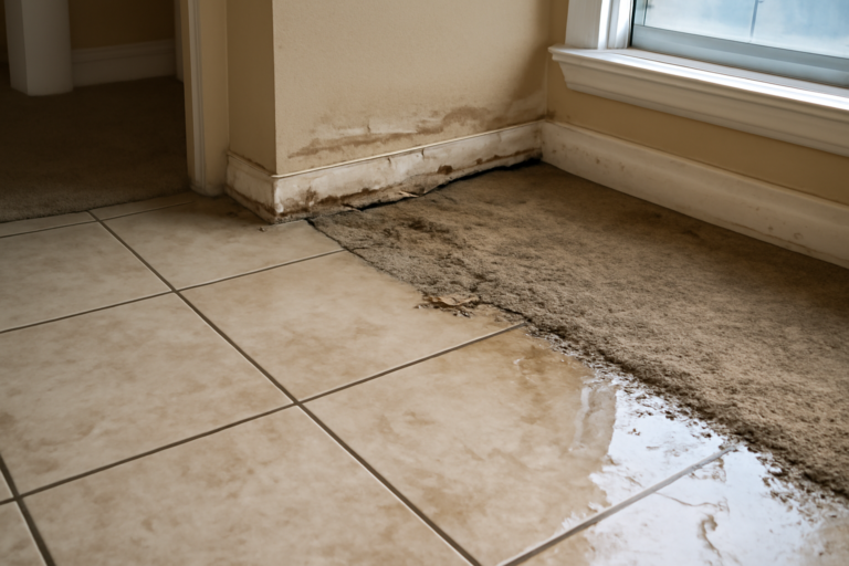 Tile Floor Water Damage Restoration