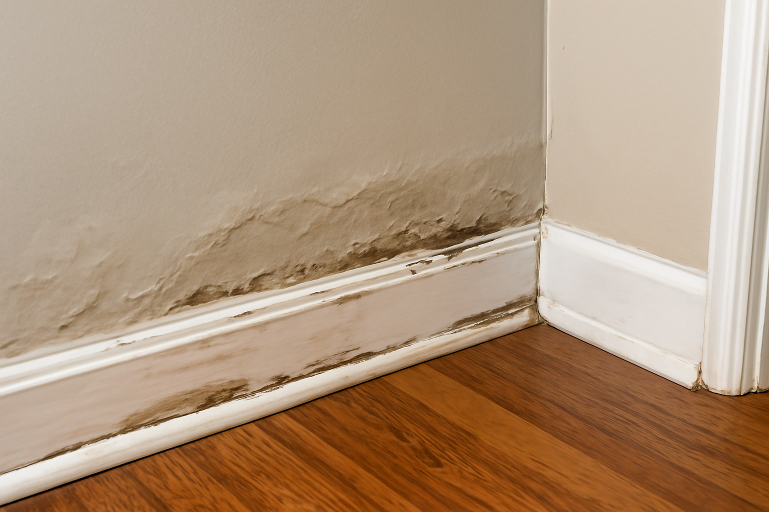 Trim & Baseboard Replacement After Water Damage in Kentwood, LA