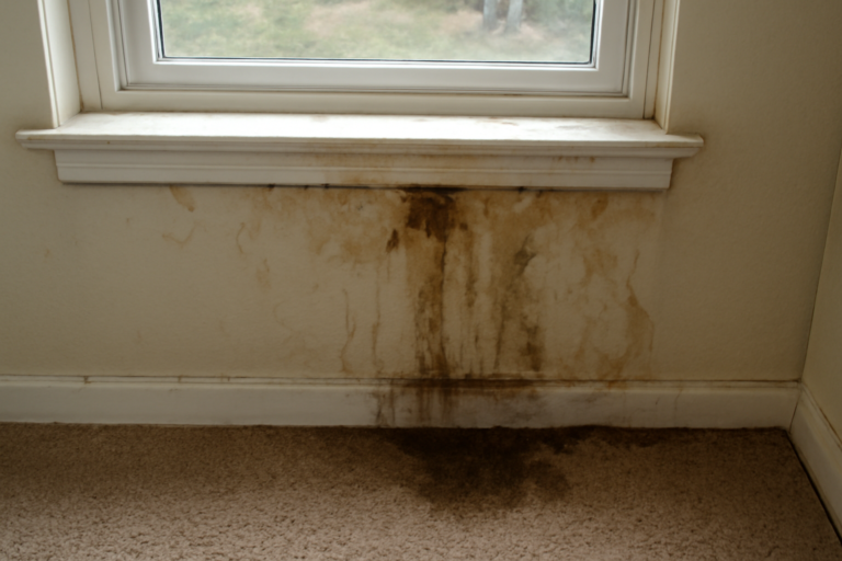 Window Leak Water Removal